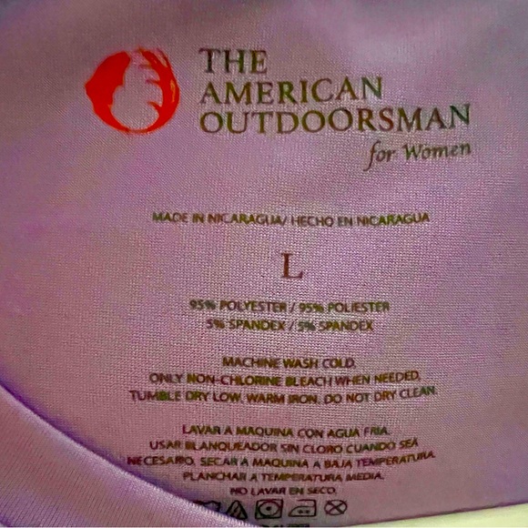 Lt. Purple Athletic Top LS Thumb Holes NWOT Ladies Large - Picture 4 of 4